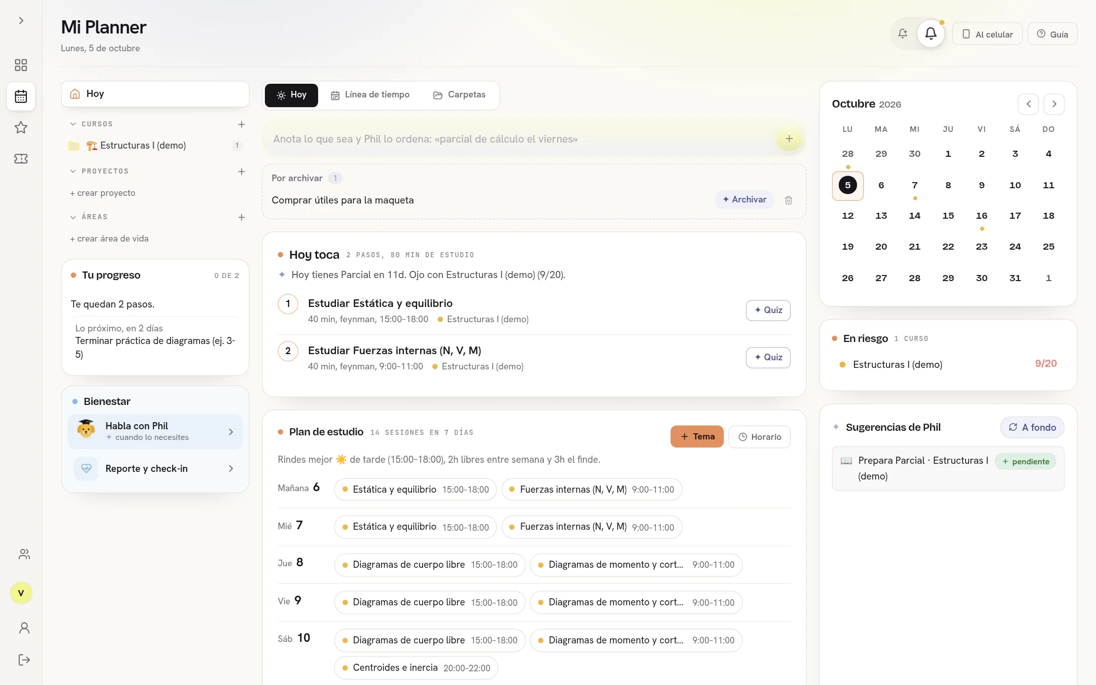 Captura de Mi Planner en MiStudio